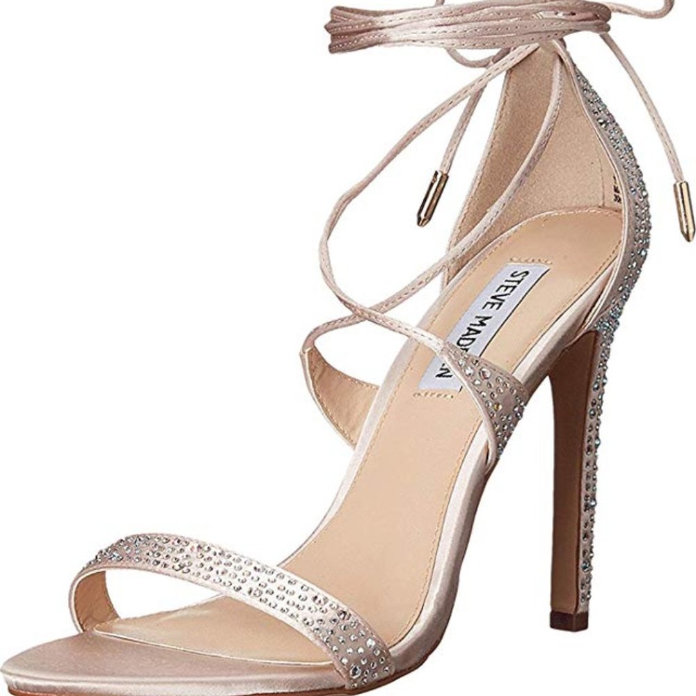 Steve Madden President-R Blush Lace up Heels